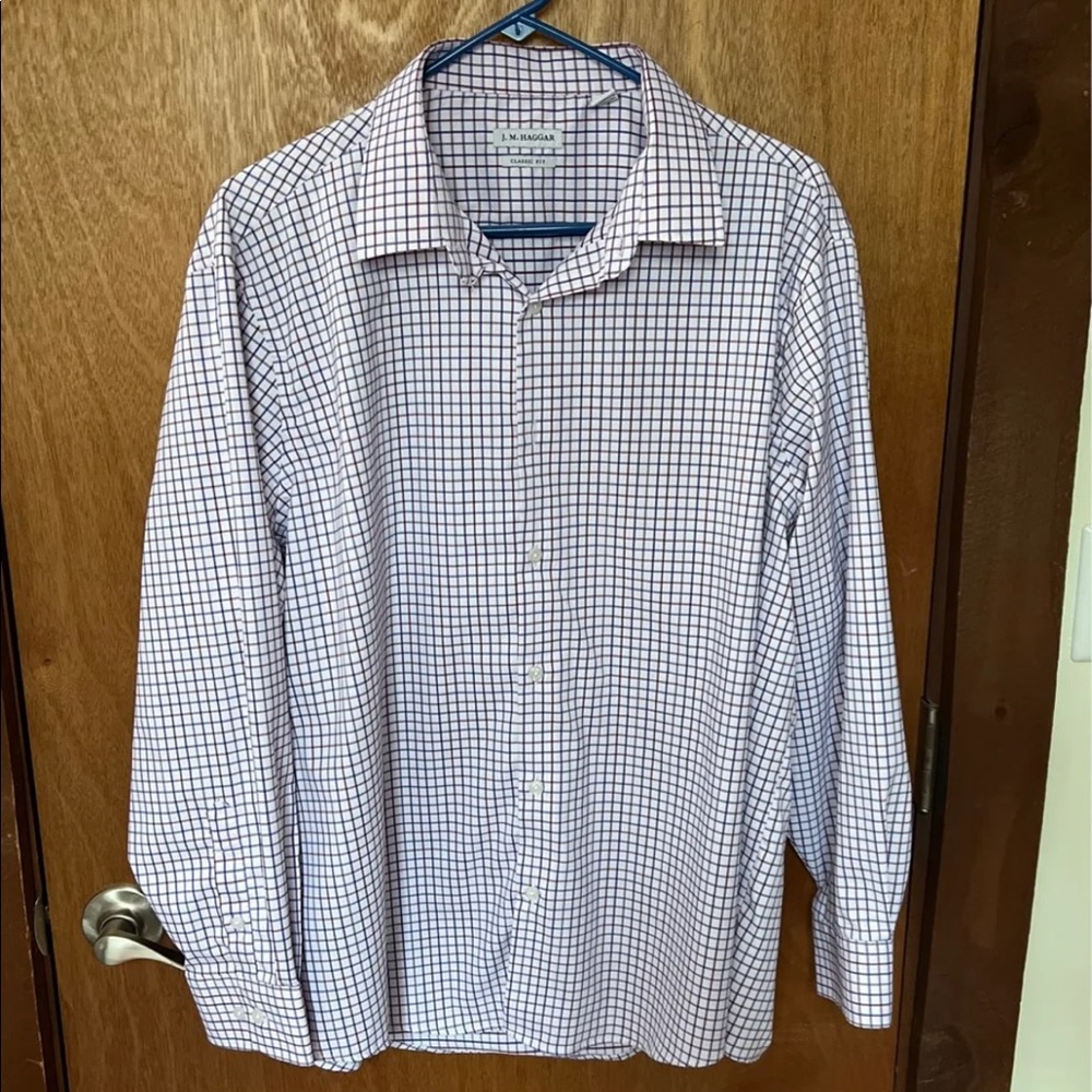 NWOT Haggar Mens Button Down Shirt XL